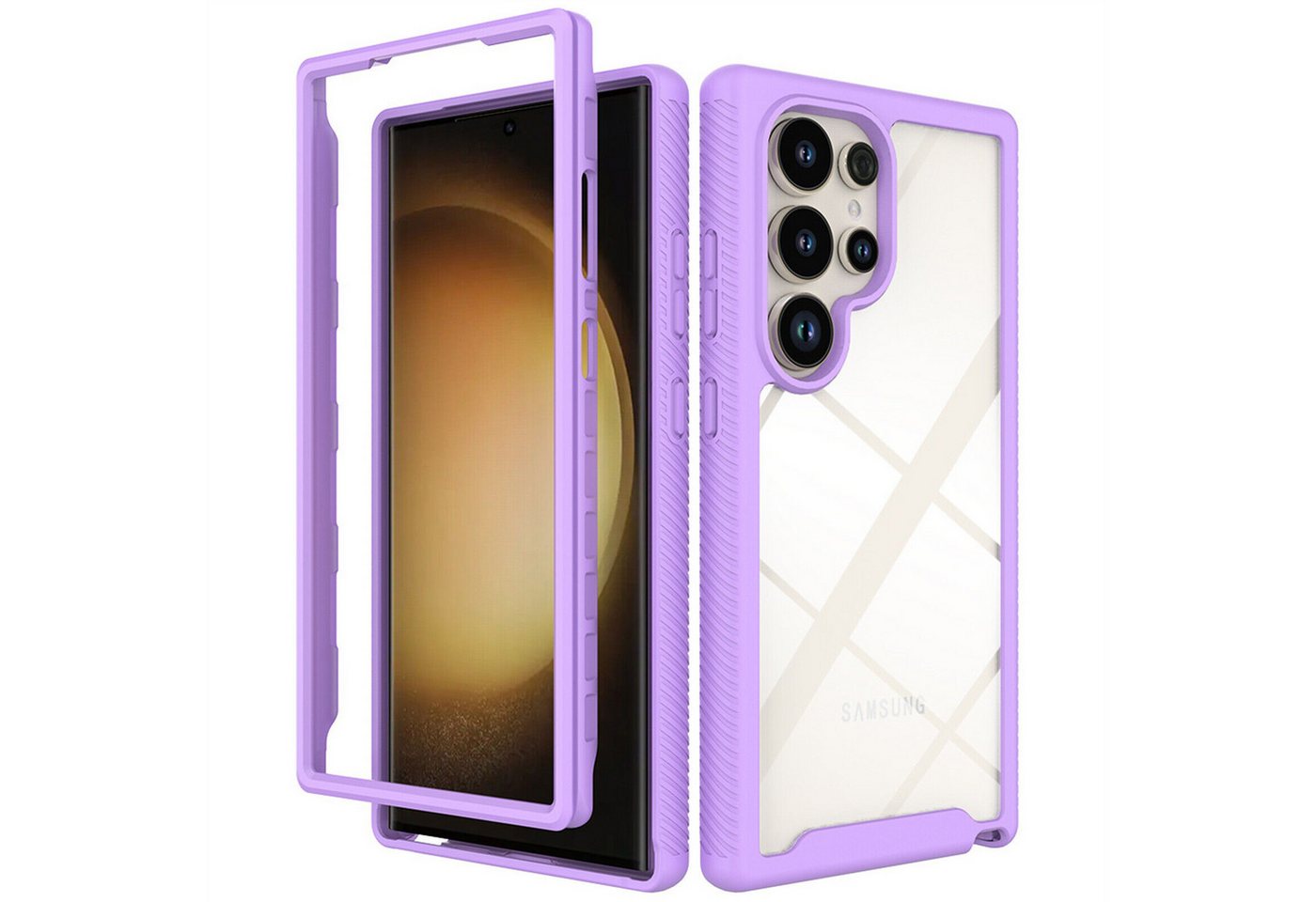 betterfon Smartphone-Hülle für Samsung Galaxy S24 Ultra2-teiliges 360° Schutzcase mit Panzerglas betterfon Smartphone-Hülle für Samsung Galaxy S24 Ultra2-teiliges 360° Schutzcase mit Panzerglas von betterfon