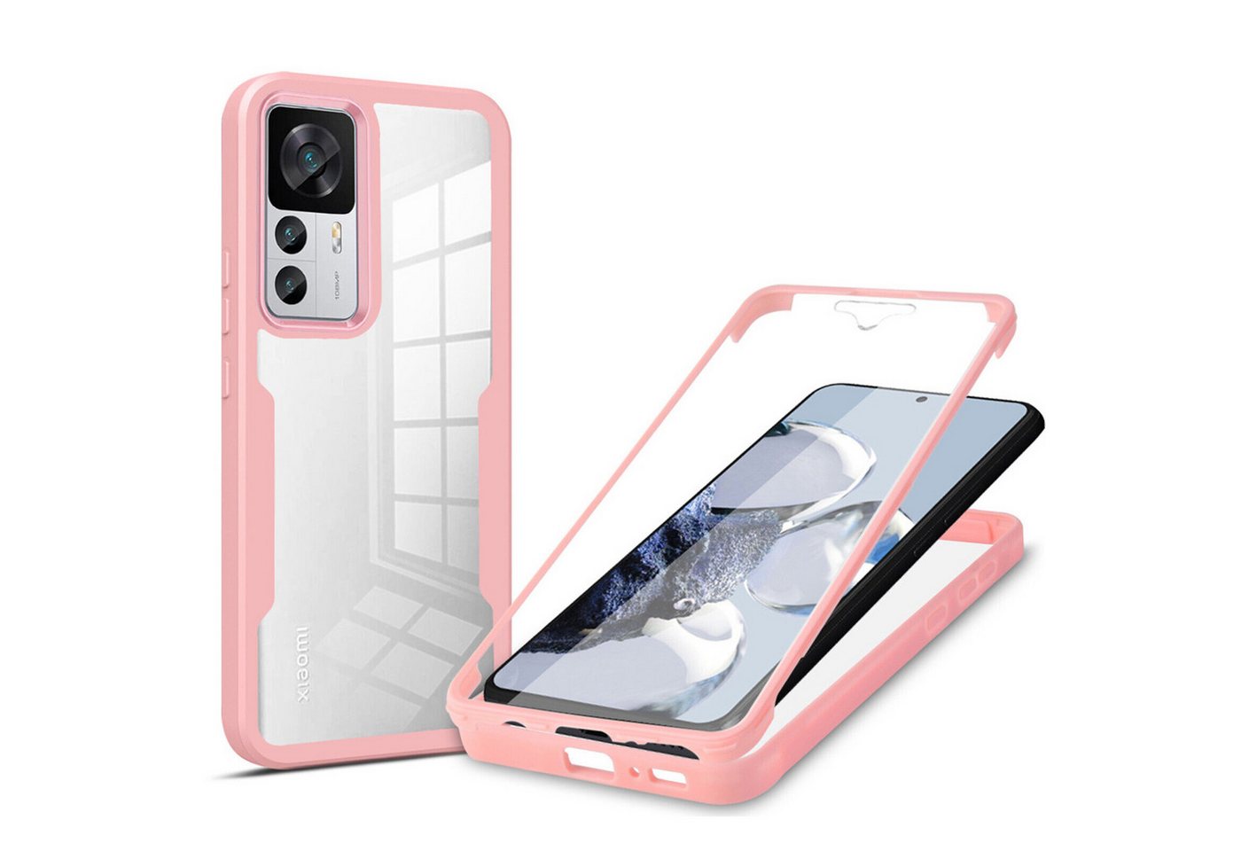 betterfon Smartphone-Hülle für Xiaomi 12T/12T Pro 2-teiliges 360° Schutzcase mit Panzerglas betterfon Smartphone-Hülle für Xiaomi 12T/12T Pro 2-teiliges 360° Schutzcase mit Panzerglas von betterfon