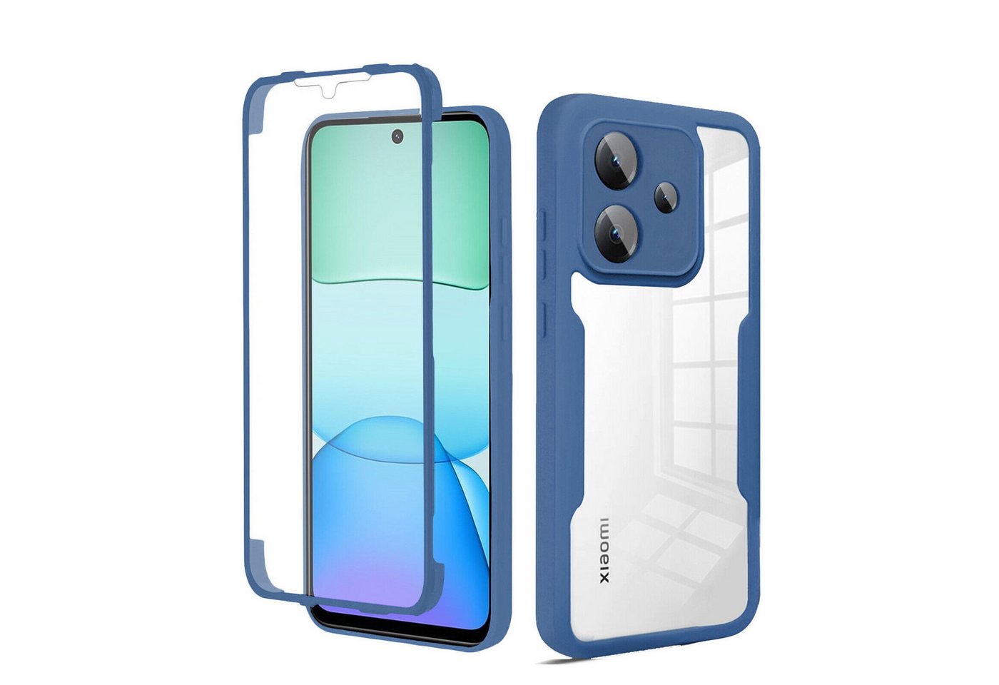 betterfon Smartphone-Hülle für Xiaomi Redmi 13 / Poco M6 2-teiliges 360° Schutzcase betterfon Smartphone-Hülle für Xiaomi Redmi 13 / Poco M6 2-teiliges 360° Schutzcase von betterfon