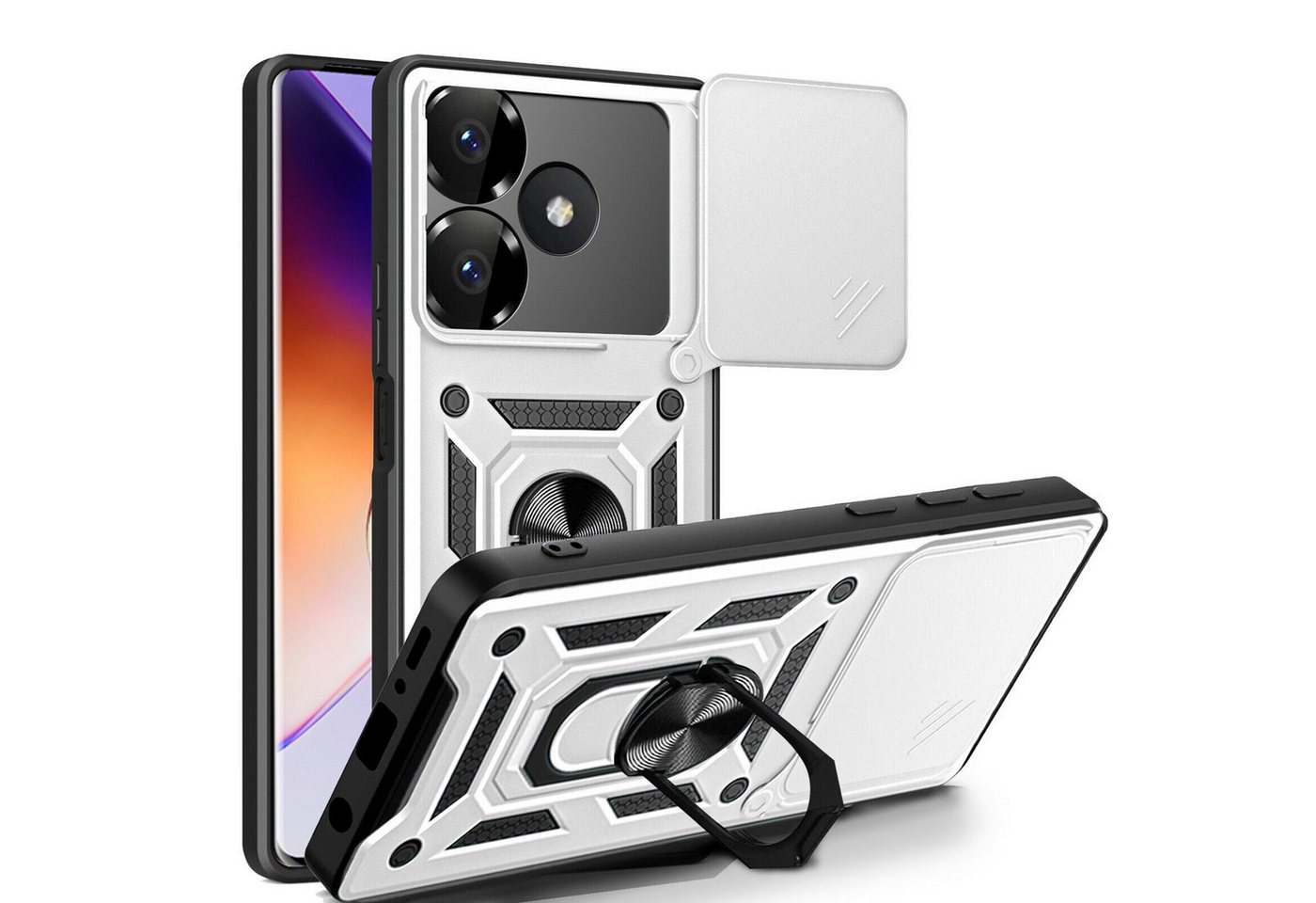 betterfon Smartphone-Hülle für Xiaomi Redmi 13 / Poco M6 Panzerhülle mit Kameraschutz von betterfon