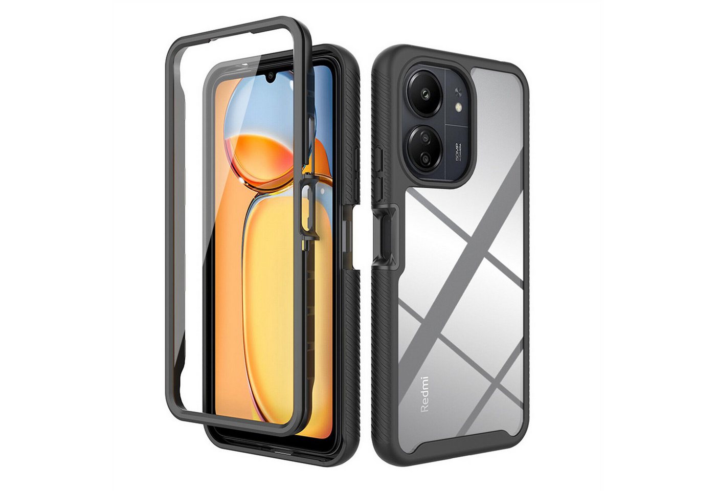 betterfon Smartphone-Hülle für Xiaomi Redmi 13C / Poco C65 TPU Case mit 360° Rundumschutz betterfon Smartphone-Hülle für Xiaomi Redmi 13C / Poco C65 TPU Case mit 360° Rundumschutz von betterfon