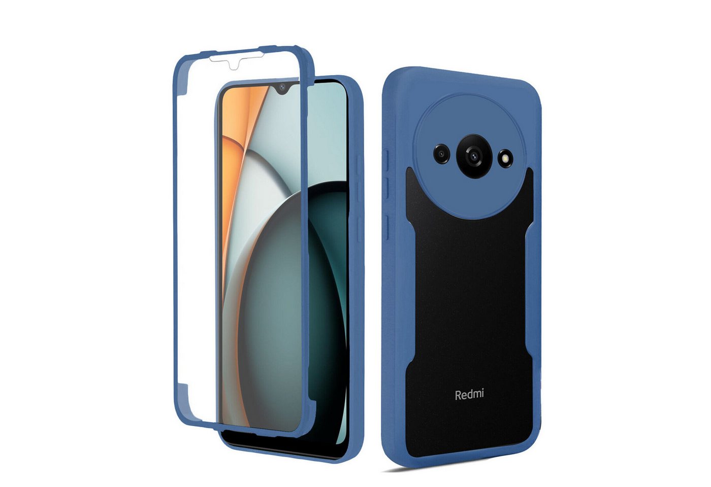betterfon Smartphone-Hülle für Xiaomi Redmi A3 2-teiliges 360° Schutzcase mit Panzerglas betterfon Smartphone-Hülle für Xiaomi Redmi A3 2-teiliges 360° Schutzcase mit Panzerglas von betterfon