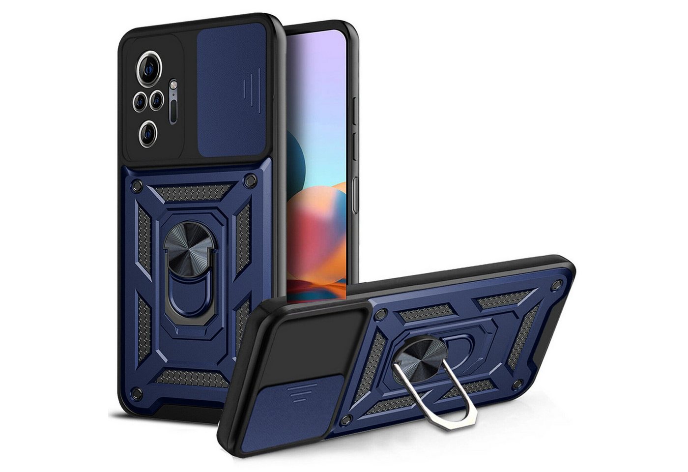 betterfon Smartphone-Hülle für Xiaomi Redmi Note 10 Pro Panzerhülle mit Kameraschutz & Ringhalter betterfon Smartphone-Hülle für Xiaomi Redmi Note 10 Pro Panzerhülle mit Kameraschutz & Ringhalter von betterfon