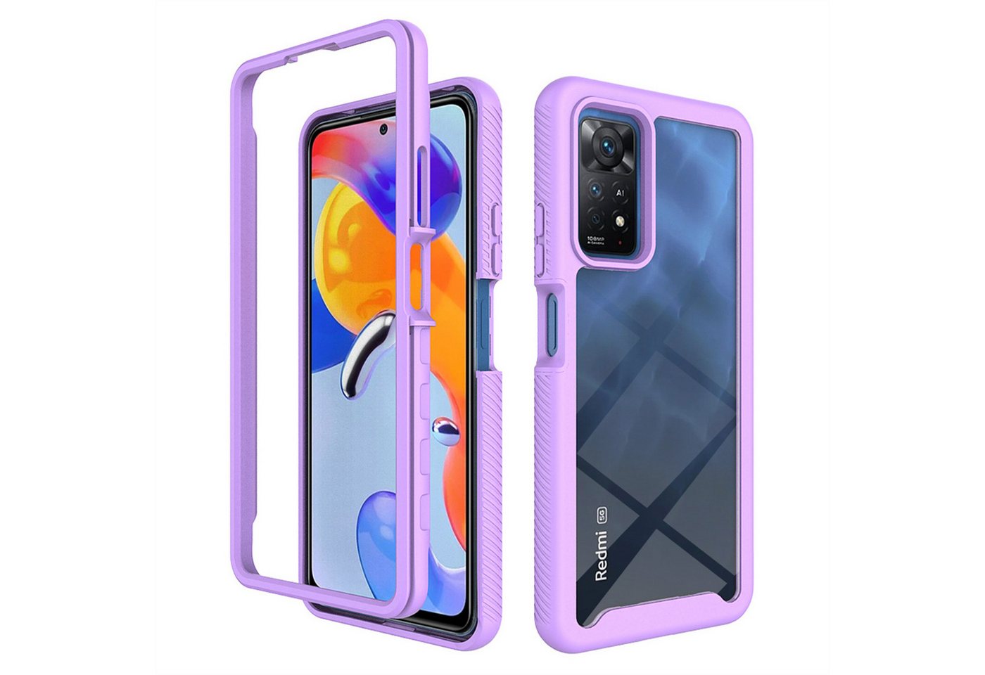 betterfon Smartphone-Hülle für Xiaomi Redmi Note 11 Pro 5G / 12 Pro 4G2-teiliges 360° Schutzcase betterfon Smartphone-Hülle für Xiaomi Redmi Note 11 Pro 5G / 12 Pro 4G2-teiliges 360° Schutzcase von betterfon