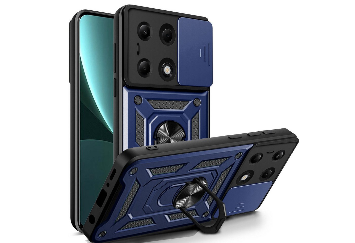 betterfon Smartphone-Hülle für Xiaomi Redmi Note 13 Pro 4G Panzerhülle mit Kameraschutz betterfon Smartphone-Hülle für Xiaomi Redmi Note 13 Pro 4G Panzerhülle mit Kameraschutz von betterfon