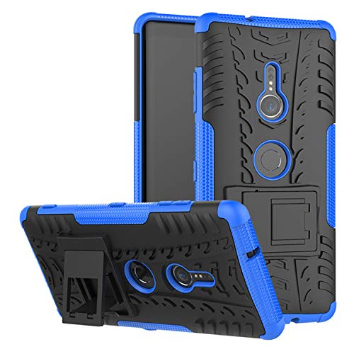 betterfon | Sony Xperia XZ3 hülle Outdoor Handy Tasche Hybrid Case Schutz Hülle Panzer TPU Silikon Hard Cover Bumper für Sony Xperia XZ3 Blau von betterfon