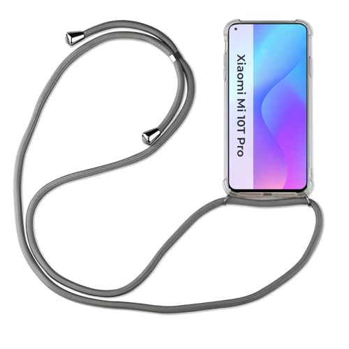 betterfon Hülle Kompatibel mit Xiaomi Mi 10T Pro | Handykette Smartphone Halskette Hülle mit Band | Handyhülle mit Kordel zum Umhängen Kompatibel für Mi 10T Pro | Grau betterfon Hülle Kompatibel mit Xiaomi Mi 10T Pro | Handykette Smartphone Halskette Hülle mit Band | Handyhülle mit Kordel zum Umhängen Kompatibel für Mi 10T Pro | Grau von betterfon