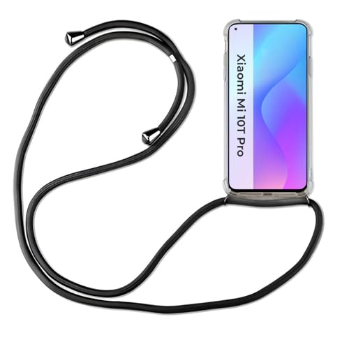 betterfon Hülle Kompatibel mit Xiaomi Mi 10T Pro | Handykette Smartphone Halskette Hülle mit Band | Handyhülle mit Kordel zum Umhängen Kompatibel für Mi 10T Pro | Schwarz betterfon Hülle Kompatibel mit Xiaomi Mi 10T Pro | Handykette Smartphone Halskette Hülle mit Band | Handyhülle mit Kordel zum Umhängen Kompatibel für Mi 10T Pro | Schwarz von betterfon