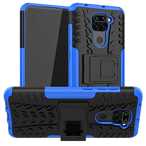 betterfon | Xiaomi Redmi Note 9 Hülle Outdoor Handy Tasche Hybrid Case Schutzhülle Panzer TPU Silikon Hard Cover Bumper für Xiaomi Redmi Note 9 Blau von betterfon