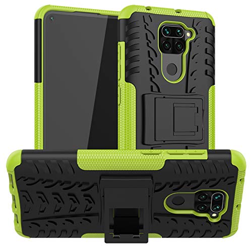 betterfon | Xiaomi Redmi Note 9 Hülle Outdoor Handy Tasche Hybrid Case Schutzhülle Panzer TPU Silikon Hard Cover Bumper für Xiaomi Redmi Note 9 Grün von betterfon