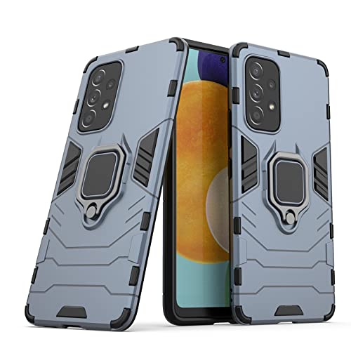betterfon für Samsung Galaxy A53 5G Hülle, Handyhülle Stoßfest Schutzhülle Case TPU Silikon Cover Bumper mit 360 Ring Ständer - Türkis von betterfon