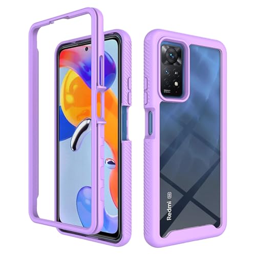 betterfon Handyhülle Kompatibel mit Xiaomi Redmi Note 11 Pro 5G Hülle | Schutzhülle für Redmi Note 11 Pro 5G Stoßfest Outdoor Cover 2 Teilig TPU Bumper Case mit Kanteschutz | Lila betterfon Handyhülle Kompatibel mit Xiaomi Redmi Note 11 Pro 5G Hülle | Schutzhülle für Redmi Note 11 Pro 5G Stoßfest Outdoor Cover 2 Teilig TPU Bumper Case mit Kanteschutz | Lila von betterfon