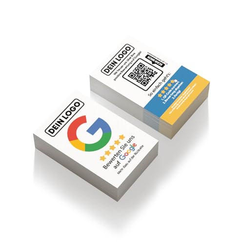 bewertly Google Bewertung Visitenkarte im Kreditkartenformat – Sofortige Bewertungen per QR-Code, Personalisierbar, Steigern Sie Ihr Kundenfeedback (5000) von bewertly