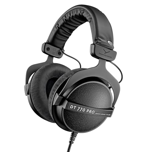 beyerdynamic DT 770 PRO 80 Ohm Black Limited Edition Geschlossene Bauweise, kabelgebunden für professionelles Recording und Monitoring von beyerdynamic