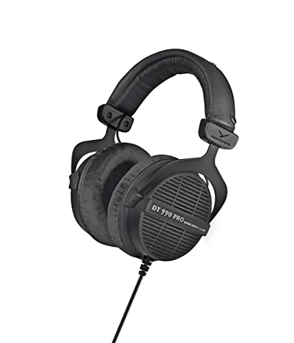 beyerdynamic DT 990 PRO Limited Black Edition 250 Ohm. Einseitig kabelgebundener Over-Ear-Studiokopfhörer für Mixing, Mastering und Editing von beyerdynamic