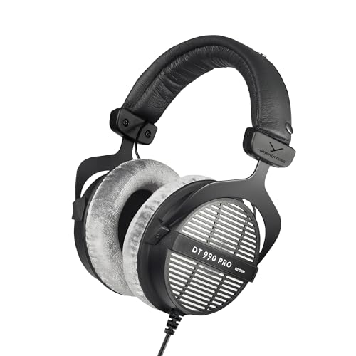 beyerdynamic DT 990 PRO einseitig kabelgebundener Over-Ear-Studiokopfhörer für Mixing, Mastering und Editing mit 80 Ohm. Handmade in Germany von beyerdynamic