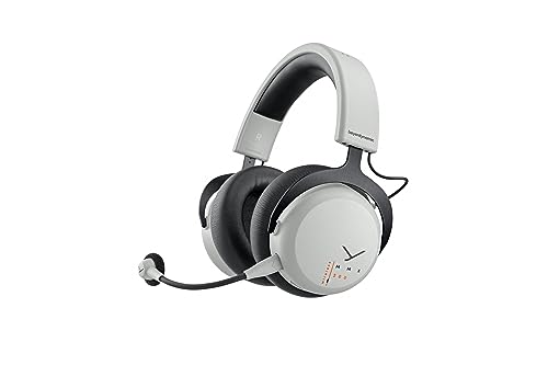 beyerdynamic MMX 200 Wireless Gaming-Headset grau mit Mikrofon, kabelloser Kopfhörer mit USB-Dongle von beyerdynamic
