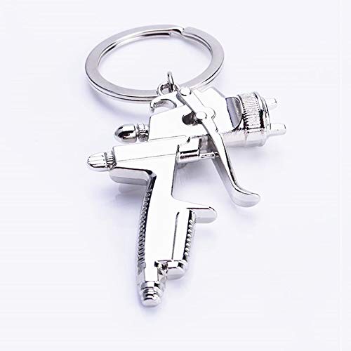 2 PCS Spray Paint Gun Silber Metall Schlüsselanhänger Ring Schlüsselanhänger New 2 PCS Spray Paint Gun Silber Metall Schlüsselanhänger Ring Schlüsselanhänger New von beyondcity
