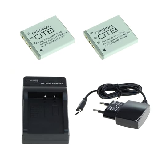 bg-akku24 2 Stück Akku, Ladegerät und Netzteil für Fujifilm Finepix F402, F455, F460, F470, F480, F610, F650, F700, F710, F810, F811, V10, Z1, Z2, Z3, Z5fd, NP-40 bg-akku24 2 Stück Akku, Ladegerät und Netzteil für Fujifilm Finepix F402, F455, F460, F470, F480, F610, F650, F700, F710, F810, F811, V10, Z1, Z2, Z3, Z5fd, NP-40 von bg-akku24