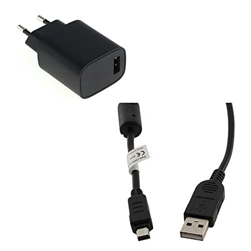 bg-akku24 Ladegerät und Ladekabel,Datenkabel,USB-Kabel für Olympus SZ-30MR,SZ-31MR,SP-720UZ,SP-800UZ,SP-810UZ,SP-100EE,SZ-10,SZ-11,SZ-12,SZ-14,SZ-15,SZ-16,SZ-20,XZ-1,XZ-2,CB-USB5/CB-USB6/CB-USB8 von bg-akku24