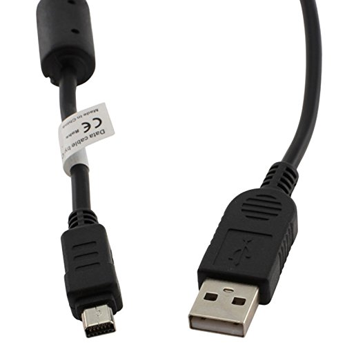 bg-akku24 Ladekabel, Datenkabel, USB-Kabel für Olympus TG-1, TG-2, TG-3, TG-4, TG-320, TG-620, TG-630, TG-810, TG-820, TG-830, TG-835, TG-850, TG-860, TG-870, SH-1, SH-2, SH-21, SH-50, SH-60, SZ-30MR, SZ-31MR, SP-720UZ, SP-800UZ, SP-810UZ, SP-100EE, SZ-10, SZ-11, SZ-12, SZ-14, SZ-15, SZ-16, SZ-20, XZ-1, XZ-2, XZ-10 - CB-USB5 / CB-USB6 / CB-USB8 von bg-akku24