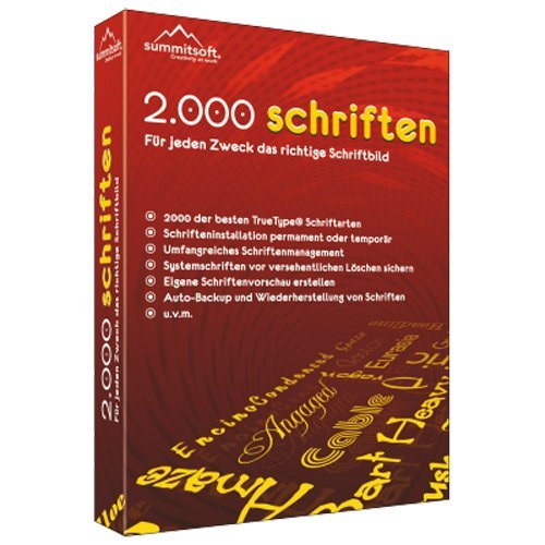 2.000 Schriften [Download] von bhv Distribution