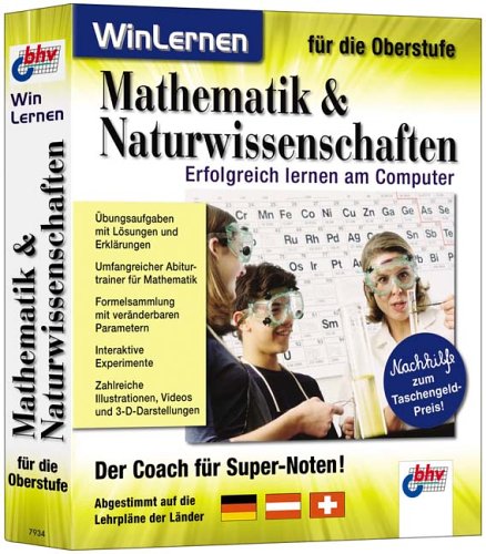 Mathematik & Naturwissenschaften für die Oberstufe, 1 CD-ROMDer Coach für Super-Noten. Abgestimmt auf die Lehrpläne der Länder Deutschland, Österreich, Schweiz. Für Windows 98/2000/ME/XP von bhv Distribution