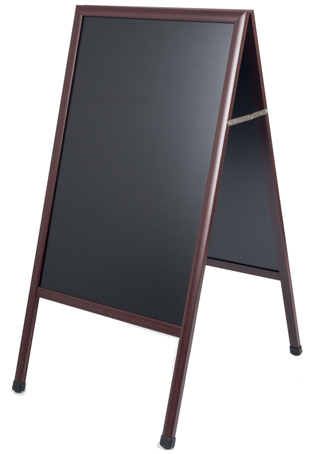 Bi-Office Kundenstopper, mit Kreideoberfläche, rotbraun von bi-office