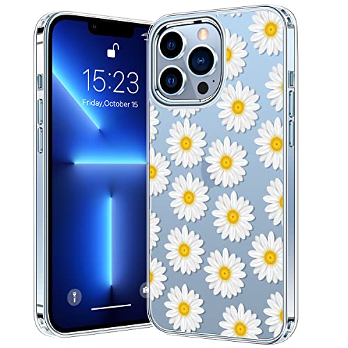 BICOL Schutzhülle für iPhone 13 Pro Max, kristallklare Hülle mit modischen Designs für Mädchen und Damen, stoßfest, Schutzhülle für Apple iPhone 13 Pro Max 16.7 cm (6.7 Zoll), Mutter Chrysantheme von bicol