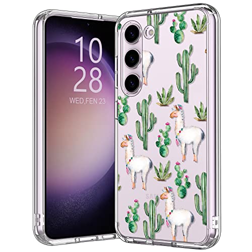 bicol Samsung Galaxy S23 Hülle mit klaren modischen Designs Handyhülle für Frauen Mädchen, bestanden 4,8 m Falltest mit langlebigem, stoßfestem TPU Bumper Schutzhülle für Galaxy S23 6,1 Zoll, Alpaka von bicol