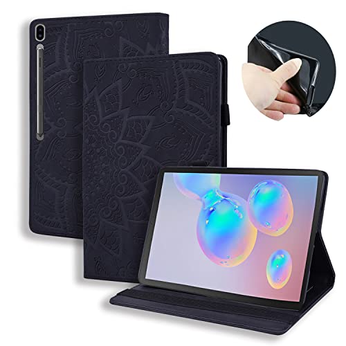 Tablet-Schutz Compatible with Samsung Galaxy Tab S6 10.5 "2019 (Modell SM-T860 / T865 / T867) Schlanke Leichte Geprägte Geprägt. Pu. Leder-Flip-Halter-Tablet Pc. Fallkartensteckplatz Tablet-Gehäuse Ta von bigcgreen
