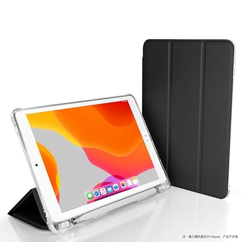 Tablet-Schutz Hülle kompatibel mit Huawei MatePad 11 (2021), Hülle mit Stifthalter, Smart Cover, Schutzhülle, stoßfeste Abdeckung mit transparenter TPU-Rückschale Tablet-Zubehör(Color:Black) von bigcgreen