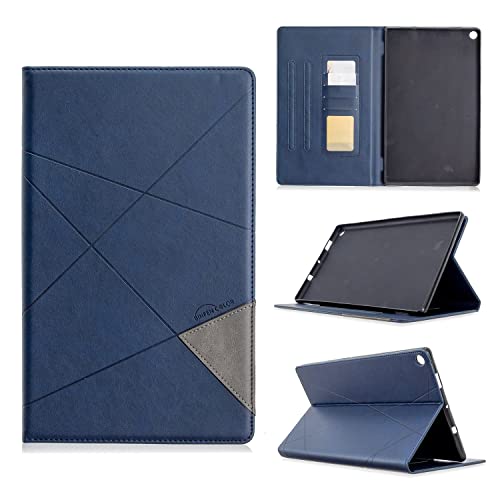 Tablet-Schutz Premium PU-Lederhülle kompatibel mit Kindle Fire HD 10 Hülle der 9. Generation (Release 2019/2017/2015), Smart Magnetic Flip Fold Stand Case mit Kartensteckplatz/Auto Sleep Wake Schutzhü von bigcgreen