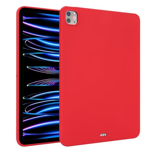 Tablet-Schutz Tablet-Hülle kompatibel mit iPad Air 13 Zoll 2024, weiche TPU-Schutzhülle mit stoßfester Schlankheitspassform, leichtes Smart Cover for iPad Air 13 Zoll 2024 Tablet-Zubehör(Red) von bigcgreen
