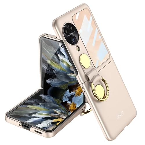 Telefon-Bildschirmschutz Hülle kompatibel mit Oppo Find N3 Flip, mit äußerem Displayschutz aus hartem PC und Ring, leicht, langlebig, ultradünn, schlanke Schutzhülle, kompatibel mit Oppo Find N3 Flip Telefon-Bildschirmschutz Hülle kompatibel mit Oppo Find N3 Flip, mit äußerem Displayschutz aus hartem PC und Ring, leicht, langlebig, ultradünn, schlanke Schutzhülle, kompatibel mit Oppo Find N3 Flip von bigcgreen