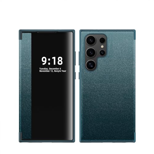 Telefon-Bildschirmschutz Kompatibel mit Samsung Galaxy S24 Ultra Hülle, durchscheinendes Sichtfenster, magnetische, schlanke Klapphülle, Fallschutz, stoßfeste Schutzhülle, kompatibel mit Samsung Galax Telefon-Bildschirmschutz Kompatibel mit Samsung Galaxy S24 Ultra Hülle, durchscheinendes Sichtfenster, magnetische, schlanke Klapphülle, Fallschutz, stoßfeste Schutzhülle, kompatibel mit Samsung Galax von bigcgreen