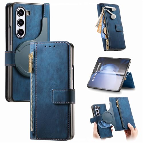 Telefon-Bildschirmschutz Kompatibel mit Samsung Galaxy Z Fold 5 Hülle, Z Fold 5 Magnetische Brieftasche Schutzhülle 2 in 1 Retro Leder Folio Flip Wallet Magnetische abnehmbare schlanke Handyhülle Tele Telefon-Bildschirmschutz Kompatibel mit Samsung Galaxy Z Fold 5 Hülle, Z Fold 5 Magnetische Brieftasche Schutzhülle 2 in 1 Retro Leder Folio Flip Wallet Magnetische abnehmbare schlanke Handyhülle Tele von bigcgreen