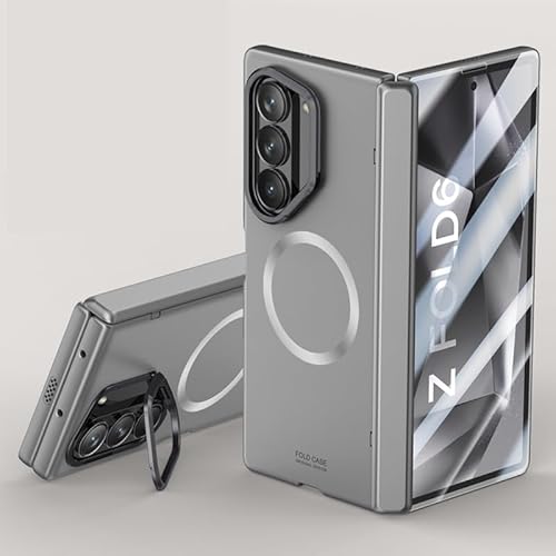 Telefon-Bildschirmschutz Kompatibel mit Samsung Galaxy Z Fold 6 Hülle mit Displayschutz, [Kompatibel mit Magsafe] Stoßfeste Hülle Schutzhülle Handyhülle mit Ständer for Samsung Galaxy Z Fold 6 Telefon von bigcgreen