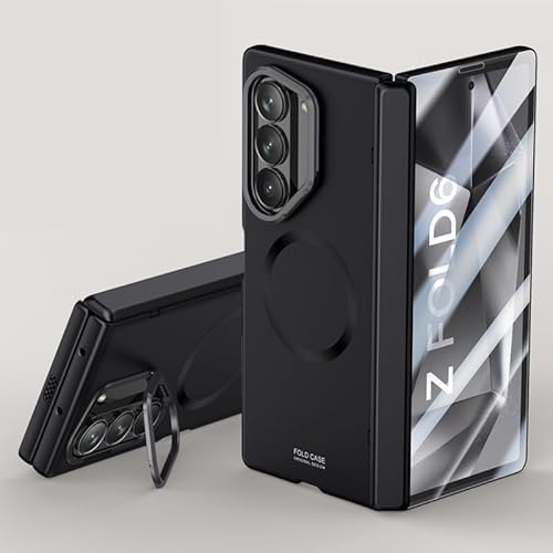 Telefon-Bildschirmschutz Kompatibel mit Samsung Galaxy Z Fold 6 Hülle mit Displayschutz, [Kompatibel mit Magsafe] Stoßfeste Hülle Schutzhülle Handyhülle mit Ständer for Samsung Galaxy Z Fold 6 Telefon von bigcgreen