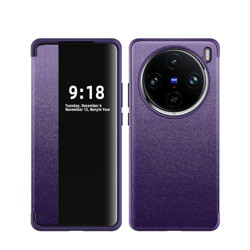 Telefon-Bildschirmschutz Kompatibel mit VIVO X100 Pro Hülle, durchscheinendes Sichtfenster, magnetische, schlanke Klapphülle, Fallschutz, stoßfeste Schutzhülle, Klapp-Handyhülle, kompatibel mit VIVO X Telefon-Bildschirmschutz Kompatibel mit VIVO X100 Pro Hülle, durchscheinendes Sichtfenster, magnetische, schlanke Klapphülle, Fallschutz, stoßfeste Schutzhülle, Klapp-Handyhülle, kompatibel mit VIVO X von bigcgreen