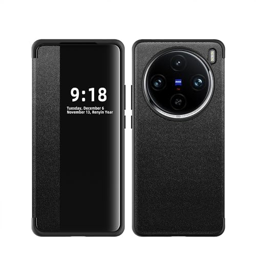 Telefon-Bildschirmschutz Kompatibel mit VIVO X100 Pro Hülle, durchscheinendes Sichtfenster, magnetische, schlanke Klapphülle, Fallschutz, stoßfeste Schutzhülle, Klapp-Handyhülle, kompatibel mit VIVO X Telefon-Bildschirmschutz Kompatibel mit VIVO X100 Pro Hülle, durchscheinendes Sichtfenster, magnetische, schlanke Klapphülle, Fallschutz, stoßfeste Schutzhülle, Klapp-Handyhülle, kompatibel mit VIVO X von bigcgreen
