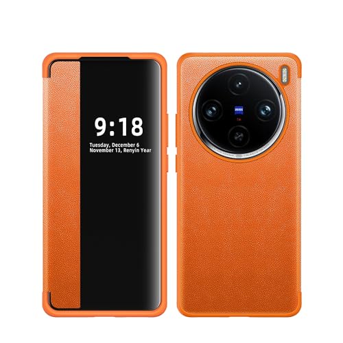 Telefon-Bildschirmschutz Kompatibel mit VIVO X100 Pro Hülle, durchscheinendes Sichtfenster, magnetische, schlanke Klapphülle, Fallschutz, stoßfeste Schutzhülle, Klapp-Handyhülle, kompatibel mit VIVO X Telefon-Bildschirmschutz Kompatibel mit VIVO X100 Pro Hülle, durchscheinendes Sichtfenster, magnetische, schlanke Klapphülle, Fallschutz, stoßfeste Schutzhülle, Klapp-Handyhülle, kompatibel mit VIVO X von bigcgreen