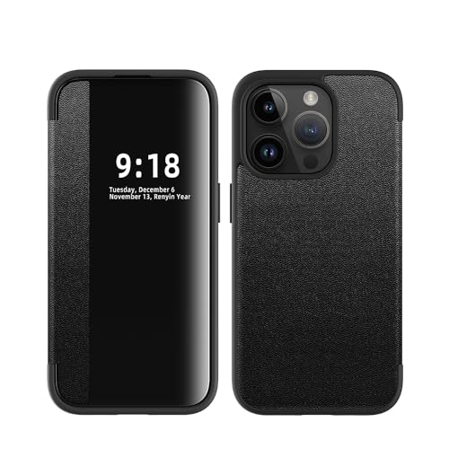 Telefon-Bildschirmschutz Kompatibel mit iPhone 15 Pro Hülle, durchscheinendes Sichtfenster, magnetische, schlanke Klapphülle, Fallschutz, stoßfeste Schutzhülle Compatible with iPhone 15 Pro Telefonzub Telefon-Bildschirmschutz Kompatibel mit iPhone 15 Pro Hülle, durchscheinendes Sichtfenster, magnetische, schlanke Klapphülle, Fallschutz, stoßfeste Schutzhülle Compatible with iPhone 15 Pro Telefonzub von bigcgreen