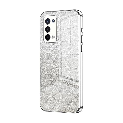 Telefonschutz Kompatibel mit OPPO A54 5G/A74 5G Hülle, klare Glitzer-Galvanik-Hybrid-Schutzhülle, schlanke, transparente, kratzfeste, stoßdämpfende TPU-Stoßfängerhülle Compatible with A54 5G/A74 5G Te Telefonschutz Kompatibel mit OPPO A54 5G/A74 5G Hülle, klare Glitzer-Galvanik-Hybrid-Schutzhülle, schlanke, transparente, kratzfeste, stoßdämpfende TPU-Stoßfängerhülle Compatible with A54 5G/A74 5G Te von bigcgreen