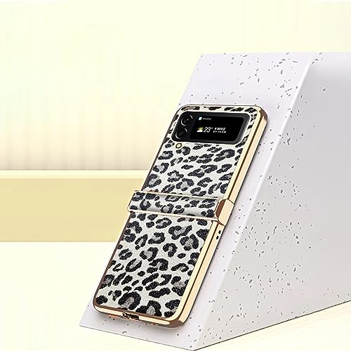 Telefonschutz Kompatibel mit Samsung Galaxy Z Flip 4 5G Leoparden-Hülle, schlankes Leopardenmuster-Tiger-Luxusmuster-Design, galvanisierte Lünette + harter PC-Stoßfänger, coole Schutzhülle Compatible Telefonschutz Kompatibel mit Samsung Galaxy Z Flip 4 5G Leoparden-Hülle, schlankes Leopardenmuster-Tiger-Luxusmuster-Design, galvanisierte Lünette + harter PC-Stoßfänger, coole Schutzhülle Compatible von bigcgreen