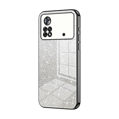 Telefonschutz Kompatibel mit Xiaomi POCO X4 Pro 5G Hülle, klare Glitzer-Galvanik-Hybrid-Schutzhülle, schlanke, transparente, kratzfeste, stoßdämpfende TPU-Stoßfängerhülle Compatible with POCO X4 Pro 5 Telefonschutz Kompatibel mit Xiaomi POCO X4 Pro 5G Hülle, klare Glitzer-Galvanik-Hybrid-Schutzhülle, schlanke, transparente, kratzfeste, stoßdämpfende TPU-Stoßfängerhülle Compatible with POCO X4 Pro 5 von bigcgreen