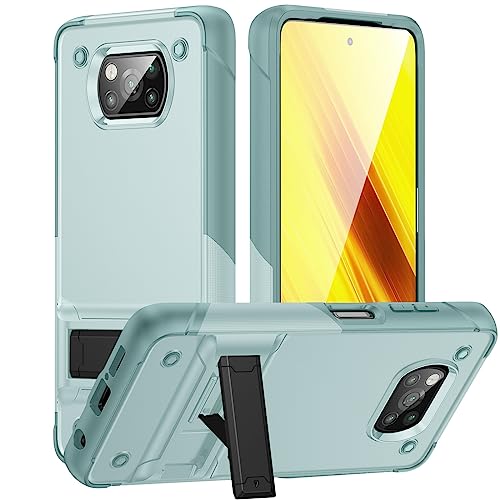 Telefonschutz Militärische Schutzhülle kompatibel mit Xiaomi Poco X3 NFC/Poco X3/Poco X3 Pro Hülle mit Ständer, robuste Ganzkörper-Schutzhülle, stoßfeste Hülle in Militärqualität Telefonzubehör(Green+ Telefonschutz Militärische Schutzhülle kompatibel mit Xiaomi Poco X3 NFC/Poco X3/Poco X3 Pro Hülle mit Ständer, robuste Ganzkörper-Schutzhülle, stoßfeste Hülle in Militärqualität Telefonzubehör(Green+ von bigcgreen
