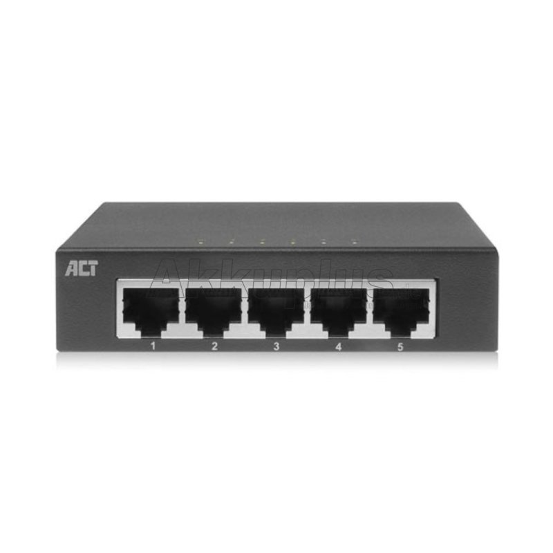 10/100/1000 Mbps Netzwerk-Switch 5 Ports - Metallgehäuse