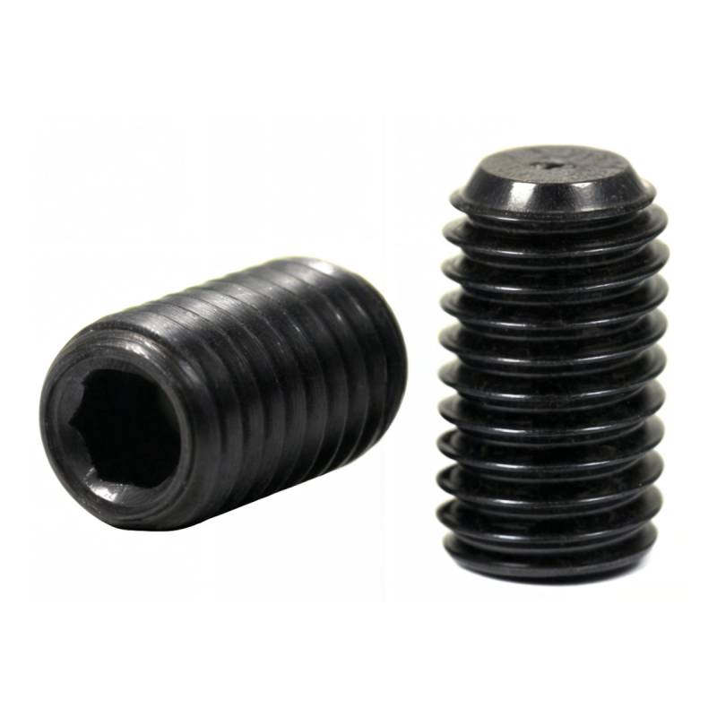 10 x V2A Gewindestift 45H Madenschrauben DIN913 Innensechskant M8 x 14 schwarz von Default