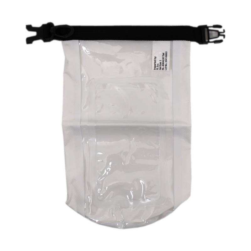 2 Stück Drybag Packsack einseitig transparent wasserdicht Wasserschutz weiß von Default